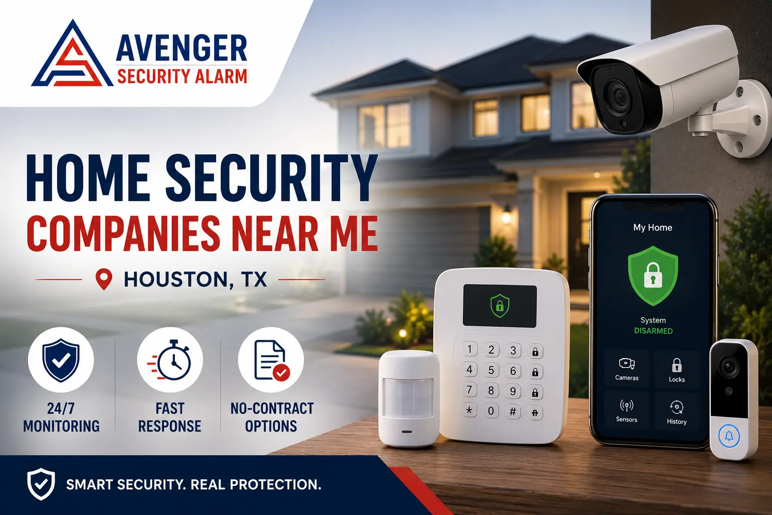 Best Home Security Companies Near Me in Houston | Avenger Security Alarm