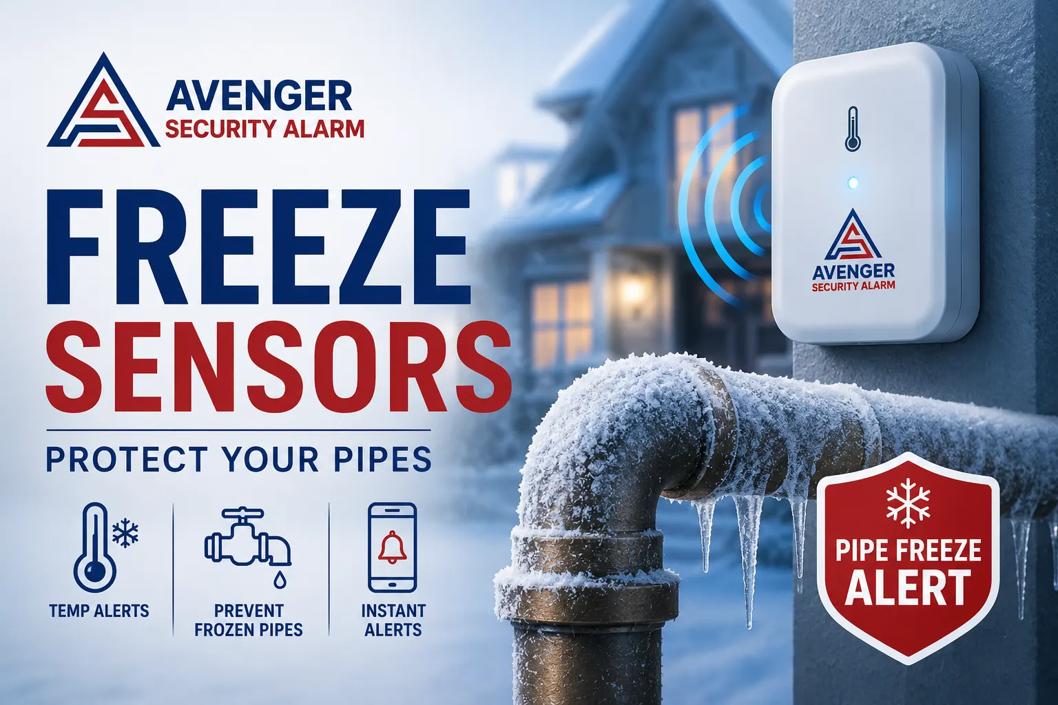 Freeze sensors Houston for frozen pipe protection